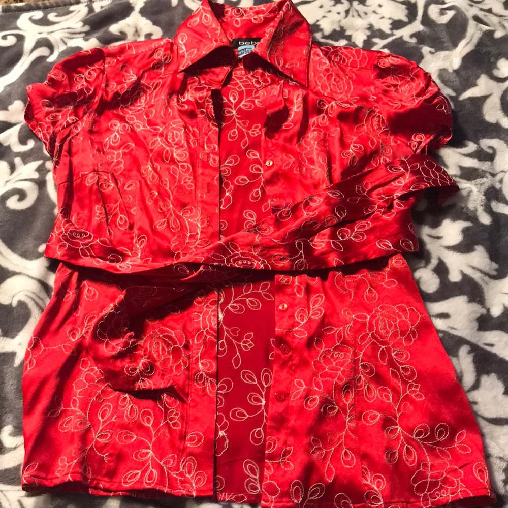 Red Bebe Blouse